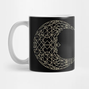 Beautiful geometric pattern crescent moon Mug